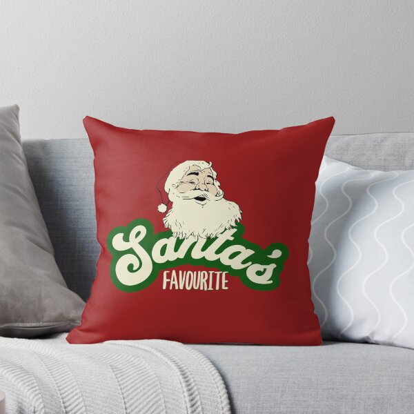 Item preview, Santa's Favorite Retro Script Christmas Design designed and sold by rayraggui.