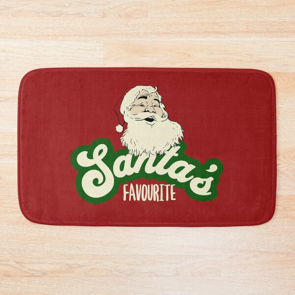 Item preview, Santa's Favorite Retro Script Christmas Design designed and sold by rayraggui.