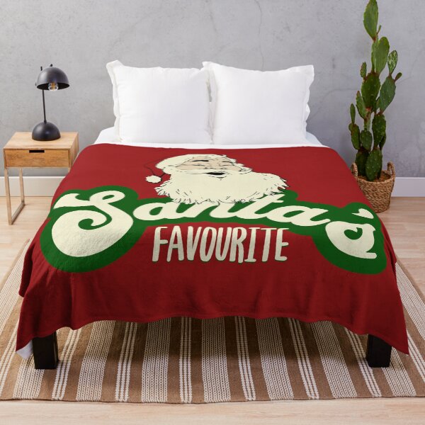 Item preview, Santa's Favorite Retro Script Christmas Design designed and sold by rayraggui.