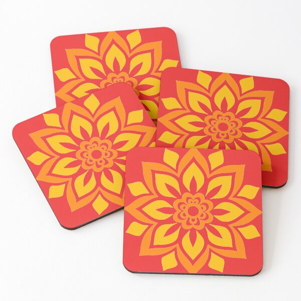 Item preview, Yellow Mandala Art – Spiritual Geometry Decorative Design designed and sold by Harshit_Digital_Arts.