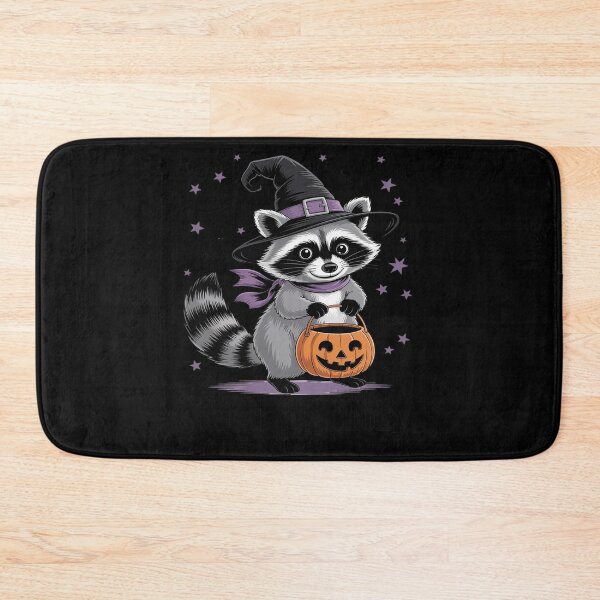 Item preview, Feral & Spooky Funny Witch Raccoon Spooky Halloween Pumpkin designed and sold by JulienAureo.