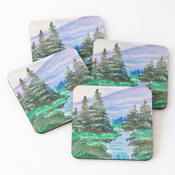 Item preview, Original Painting “Mountain Stream” - Acrylic Waterfall Art designed and sold by JamesDArting.
