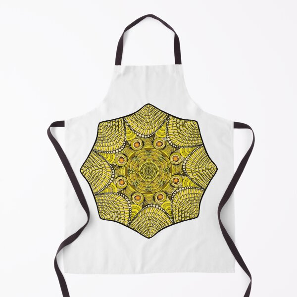 Item preview, Golden Coloring page mandala outline drawing for art therapy and meditation. Circular ornament designed and sold by nongsao4.