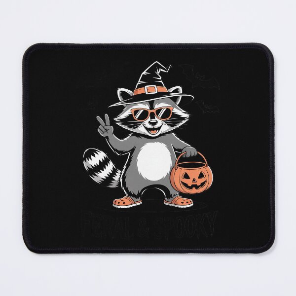 Item preview, Feral & Spooky Halloween Cute Ghost Raccoon Trick Or Treat designed and sold by JulienAureo.