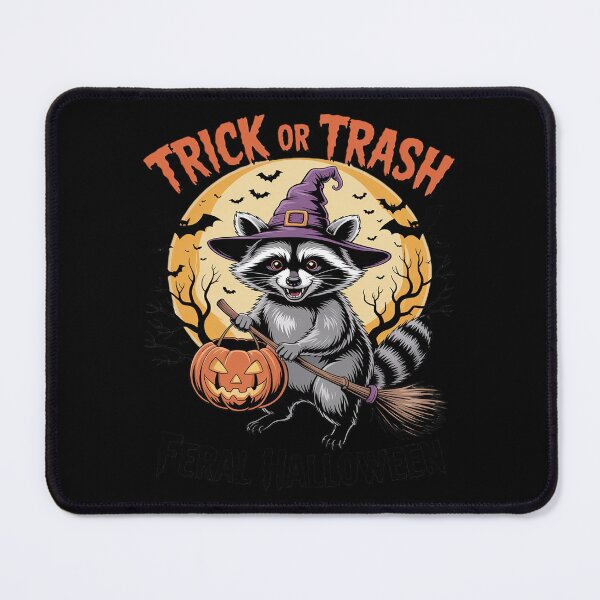 Item preview, Feral And Spooky Creepy Raccoon Ghost Trick Or Trash designed and sold by JulienAureo.
