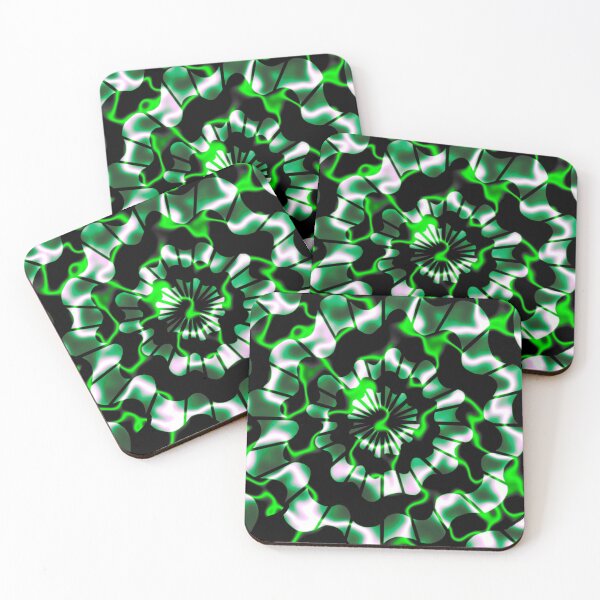 Item preview, Electric green waves designed and sold by Sew Fay.