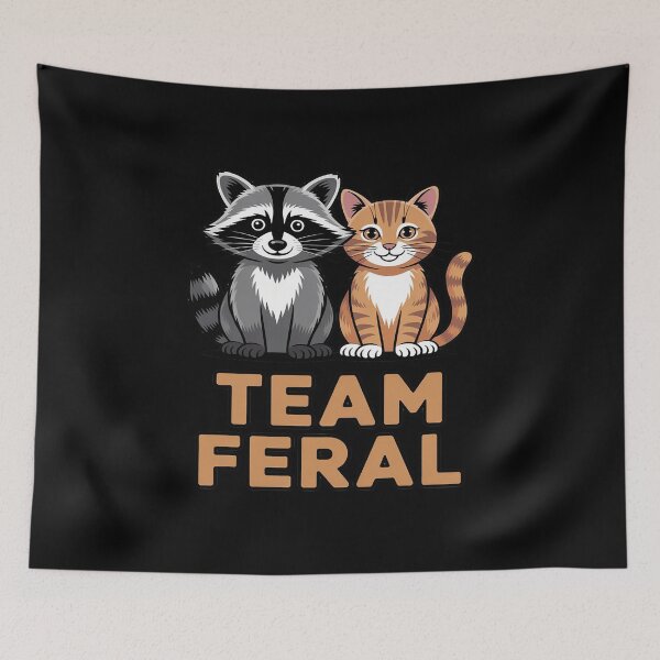Item preview, Feral Raccoon and Cat Duo designed and sold by JulienAureo.