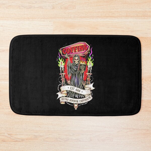 Item preview, Coffins Retro Horror Death Tattoo Flash designed and sold by CoffinsArt.