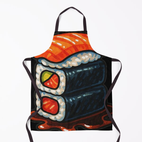 Item preview, Cozy Food Lust – Salmon Nigiri & Maki Stack – Gift for Sushi Lover – Bold Marker Art • Soft Umami Style designed and sold by JacobKAurumhead.