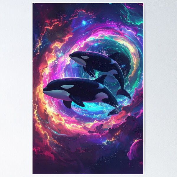 Item preview, Cosmic Orca Voyage designed and sold by PEACELOVERSART.