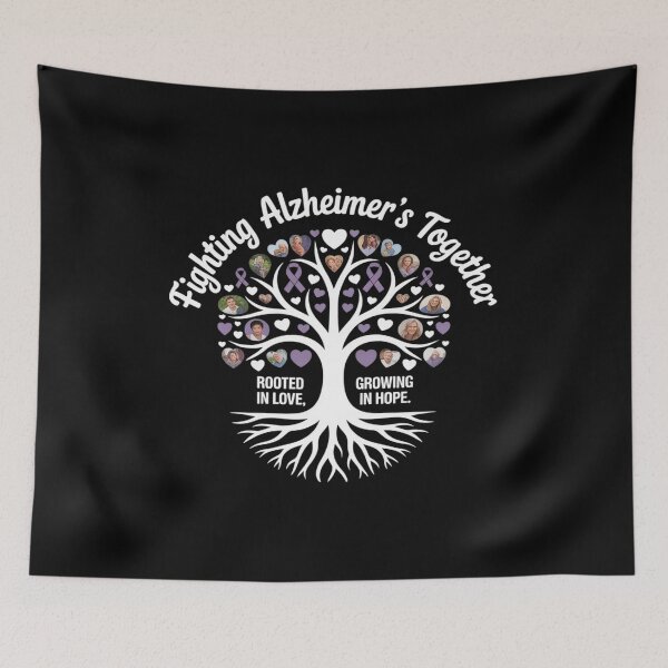 Item preview, Fighting Alzheimer Together Brain Memory Tree Root Awareness designed and sold by JulienAureo.