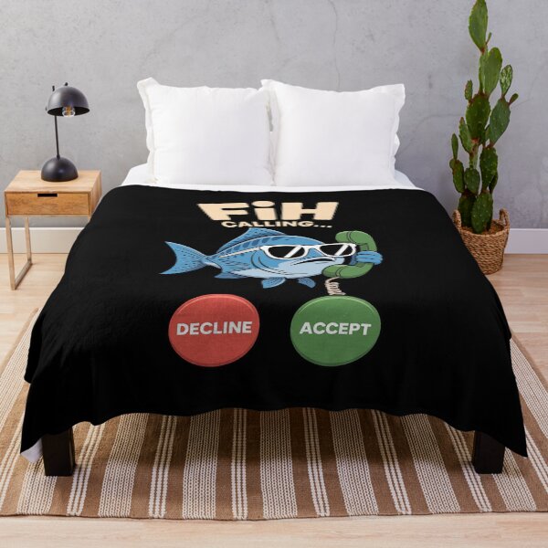 Item preview, Fih Calling Remind me Message Decline Accept Phone Call Fish designed and sold by JulienAureo.