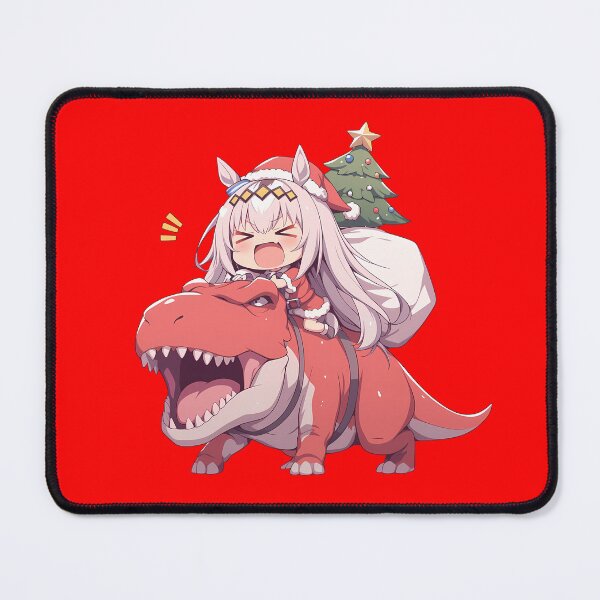 Item preview, Oguri Cap Uma Musume Pretty Derby Anime Girl Christmas Dinosaur Journey designed and sold by TorbenKuhano.