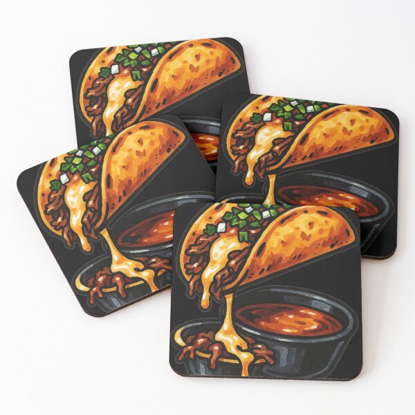 Item preview, Cozy Food Lust – Melty Birria Taco Dip – Gift for Street Food Fan – Bold Marker Art • Saucy Drip Style designed and sold by JacobKAurumhead.