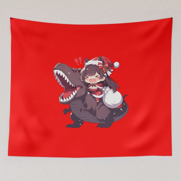 Item preview, Atago Azur Lane Anime Girl Christmas Dinosaur Delight designed and sold by TorbenKuhano.