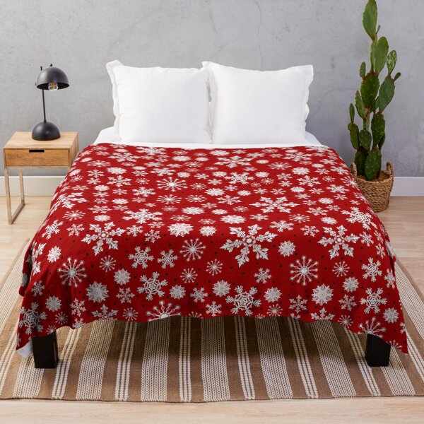 Item preview, Festive Snowflake Christmas Mouse Pad - Elegant Red & White Winter Wonderland Design designed and sold by FestivityFinds.