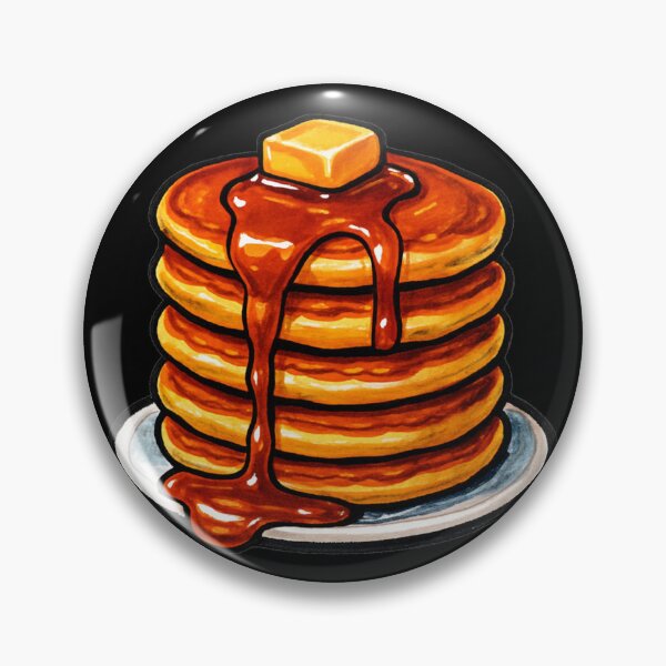 Item preview, Cozy Food Lust – Maple Drip Pancake Stack – Gift for Breakfast Lover – Bold Marker Art • Sweet Comfort Style designed and sold by JacobKAurumhead.