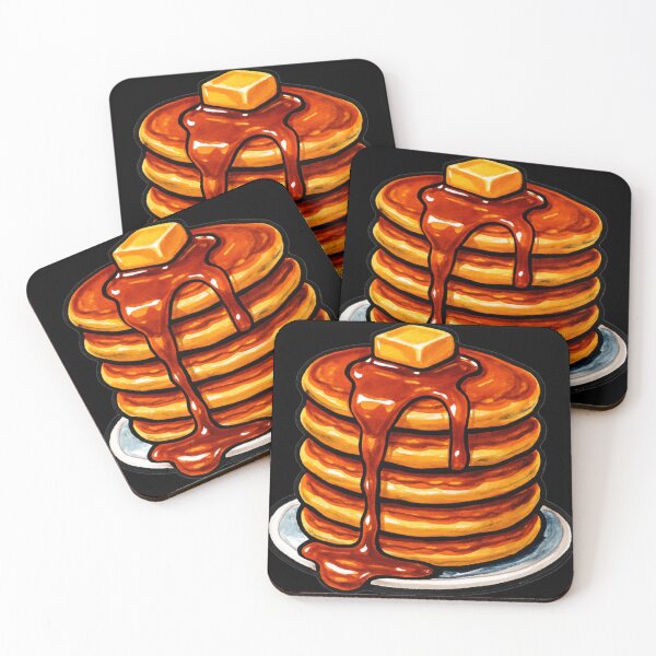 Item preview, Cozy Food Lust – Maple Drip Pancake Stack – Gift for Breakfast Lover – Bold Marker Art • Sweet Comfort Style designed and sold by JacobKAurumhead.