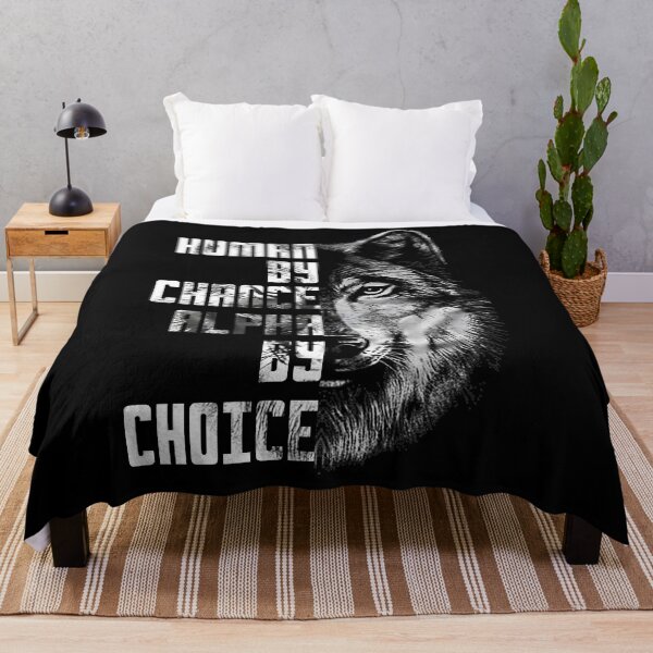 Item preview, Human by Chance, Alpha by Choice - Split Wolf Design designed and sold by LashondaGreen89.