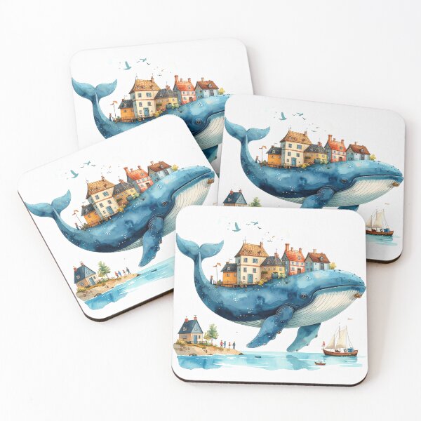 Item preview, The Sky Village on a Whale’s Back designed and sold by mcraft studio.