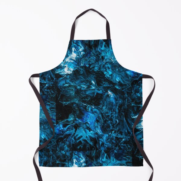 Item preview, Ethereal Depths – Abstract Blue and Black Fluid Art designed and sold by kenglishart.
