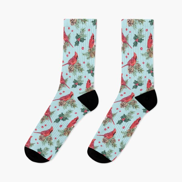 Artikelvorschau, Weihnachtsmuster mit rotem Kardinal entworfen und verkauft von Wander X Design.