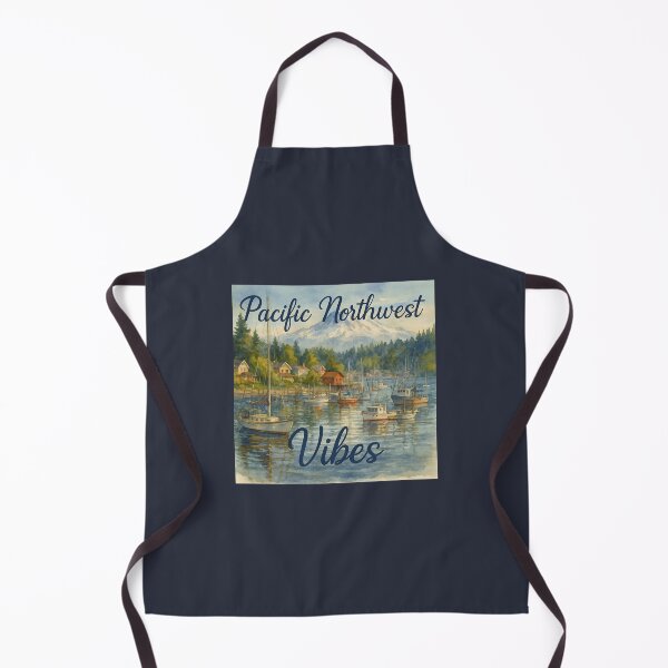 Artikelvorschau, Pacific Northwest Vibes Harbor mit Mount Rainier entworfen und verkauft von Taya Johnston.