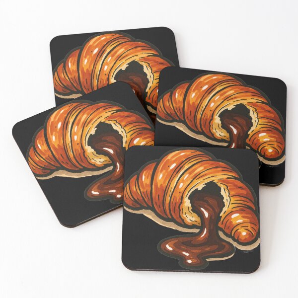 Item preview, Cozy Food Lust – Warm Chocolate-Filled Croissant – Gift for Brunch Lover – Bold Marker Art • Soft Cozy Style designed and sold by JacobKAurumhead.