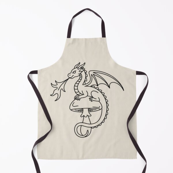 Item preview, Cute Fire Dragon on Mushroom - Fantasy Creature Art designed and sold by The Rogue Mark .