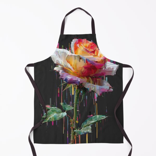 Item preview, Glitch Bloom — Fractured Neon Rose designed and sold by ArgentoArt.