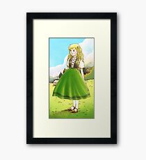 The (Swiss) Little Doll Girl Framed Print