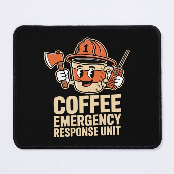 Item preview, Firefighter Coffee Emergency Response Unit Caffeine Crew designed and sold by JulienAureo.
