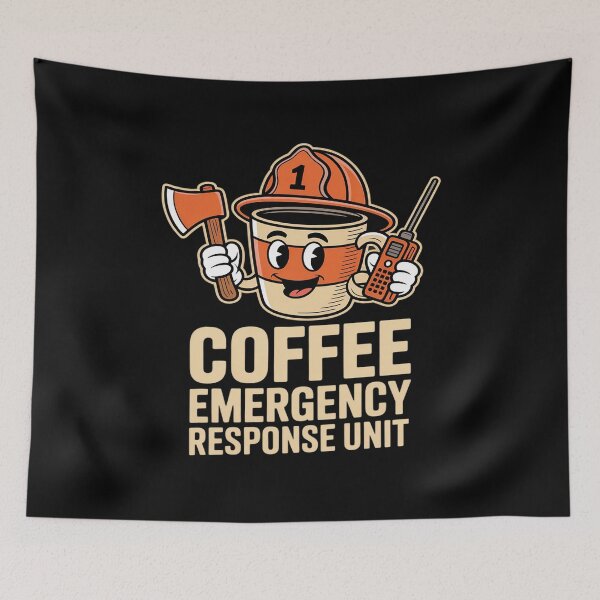 Item preview, Firefighter Coffee Emergency Response Unit Caffeine Crew designed and sold by JulienAureo.