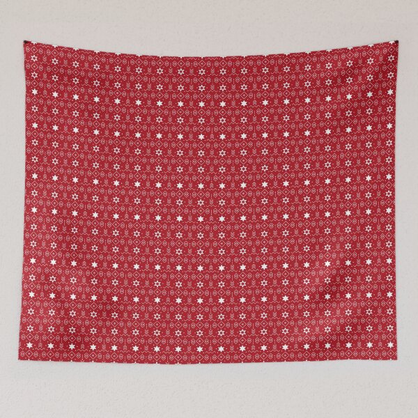 Item preview, Modern Christmas Phone Cover - Red & White Star Pattern for Holiday Style designed and sold by FestivityFinds.