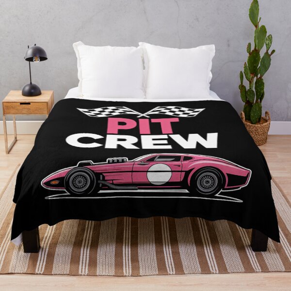 Item preview, Pit Crew Adult Kids Girls Boys Pink Racing Car Flag designed and sold by PunkNation-Arts.