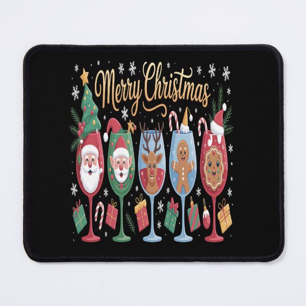 Item preview, Christmas Glass Sparkle Santa designed and sold by VladoZork.