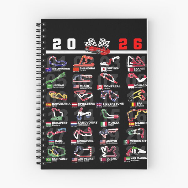 Item preview, The Official Grand Prix Racing Calendar Circuit Map for 2026 Season designed and sold by RuperDelois.
