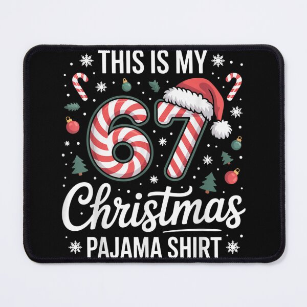 Item preview, Sweet Candycane Number Sixty-Seven Christmas Pajama Shirt Design designed and sold by RuperDelois.