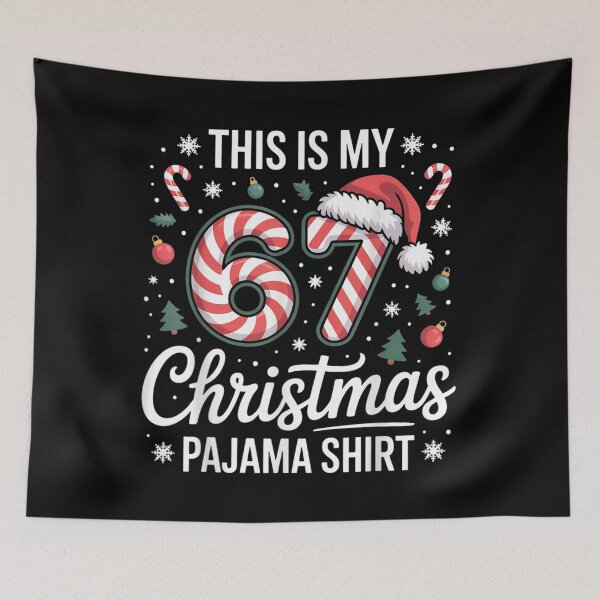 Item preview, Sweet Candycane Number Sixty-Seven Christmas Pajama Shirt Design designed and sold by RuperDelois.