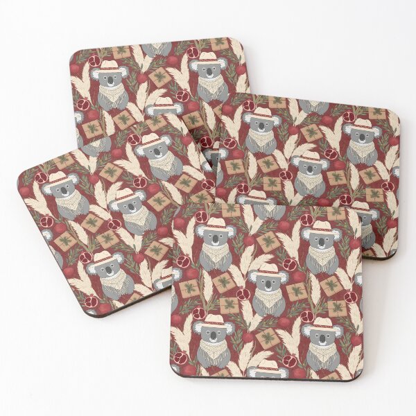 Item preview, Cozy Koala Holiday Pattern (Aussie Christmas) designed and sold by MvuuStudio.