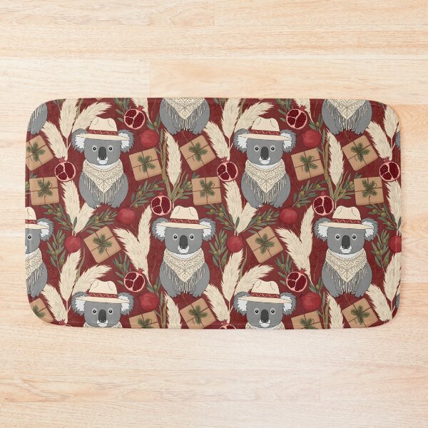 Item preview, Cozy Koala Holiday Pattern (Aussie Christmas) designed and sold by MvuuStudio.