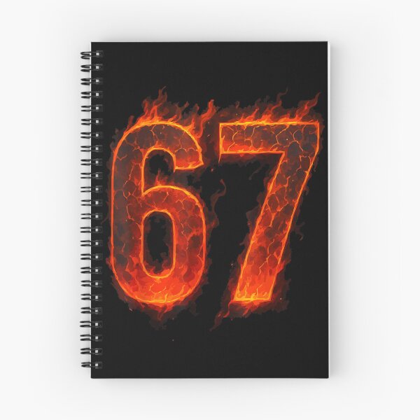 Item preview, Intense Fiery Number Sixty-Seven Magma Lava and Cracking Flame designed and sold by RuperDelois.