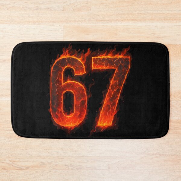 Item preview, Intense Fiery Number Sixty-Seven Magma Lava and Cracking Flame designed and sold by RuperDelois.