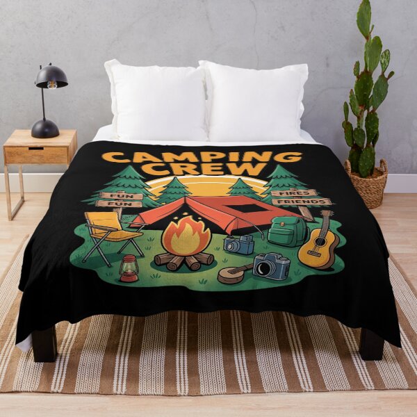 Item preview, Fires Friends Fun Camping Crew Campfire Summer Vacay designed and sold by JulienAureo.
