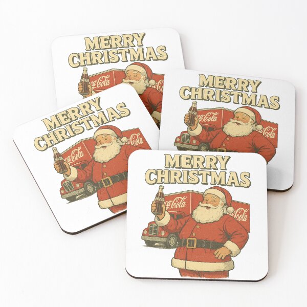 Item preview, Retro Christmas with Coca-Cola – Classic Santa & Holiday Truck designed and sold by MeixGraphics.