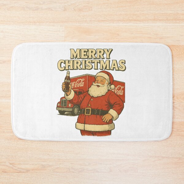 Item preview, Retro Christmas with Coca-Cola – Classic Santa & Holiday Truck designed and sold by MeixGraphics.