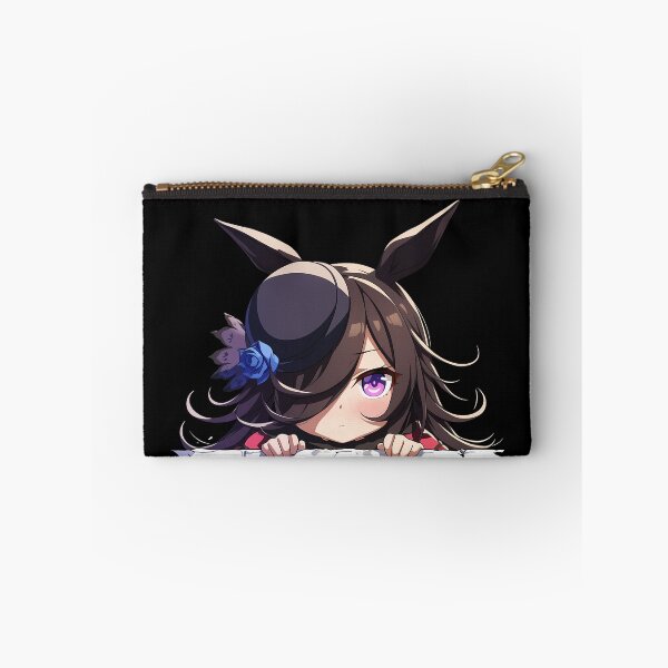 Item preview, Rice Shower Peeking Chibi Uma Musume Pretty Derby Anime Girl designed and sold by TorbenKuhano.