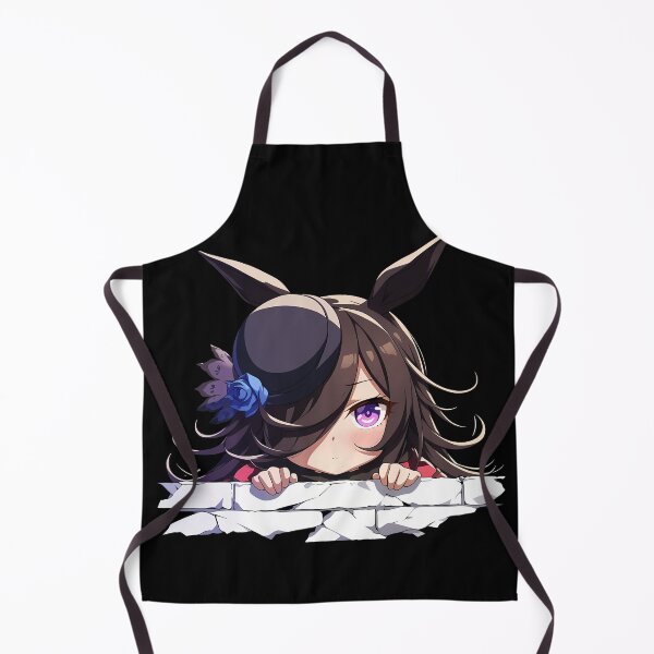 Item preview, Rice Shower Peeking Chibi Uma Musume Pretty Derby Anime Girl designed and sold by TorbenKuhano.
