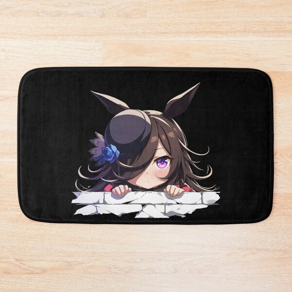 Item preview, Rice Shower Peeking Chibi Uma Musume Pretty Derby Anime Girl designed and sold by TorbenKuhano.
