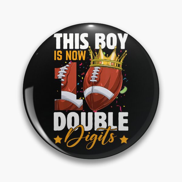 Item preview, This Boy Now 10 Double Digits Football 10 Years Old Birthday designed and sold by MadalynKiehn.